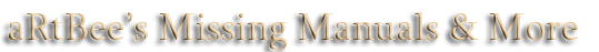 aRtBee's Missing Manuals